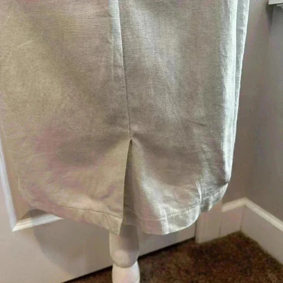 Downeast DE Collection Gray Colorblock Linen Cotton Blend Dress ModCloth Shift M - Picture 5 of 9